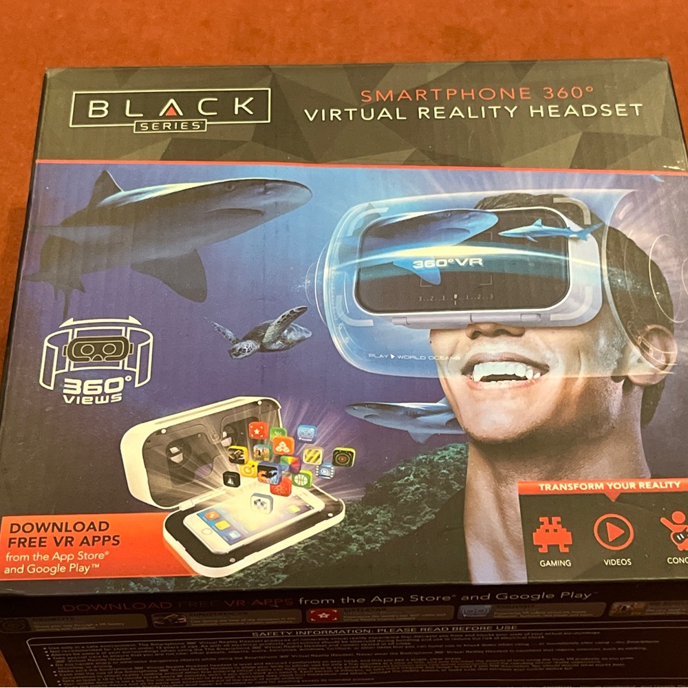 New in box Black Series Smartphone 360 VR Headset